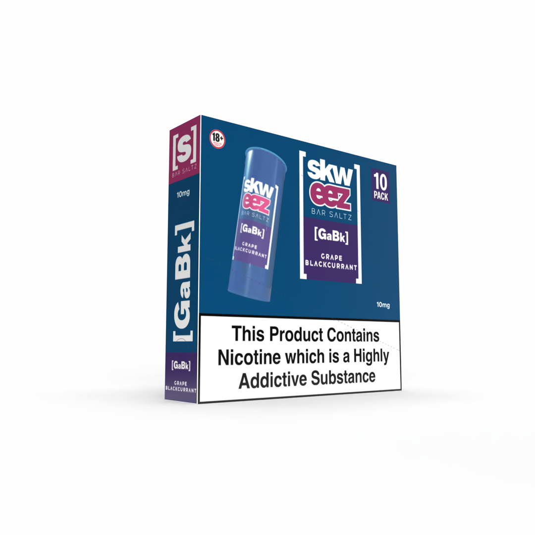 Skweez Nic Salts: Grape Blackcurrant - 10mg (10 Pack)