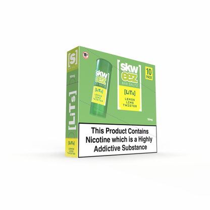 Skweez Nic Salts: Lemon Lime Twister - 10mg (10 Pack)
