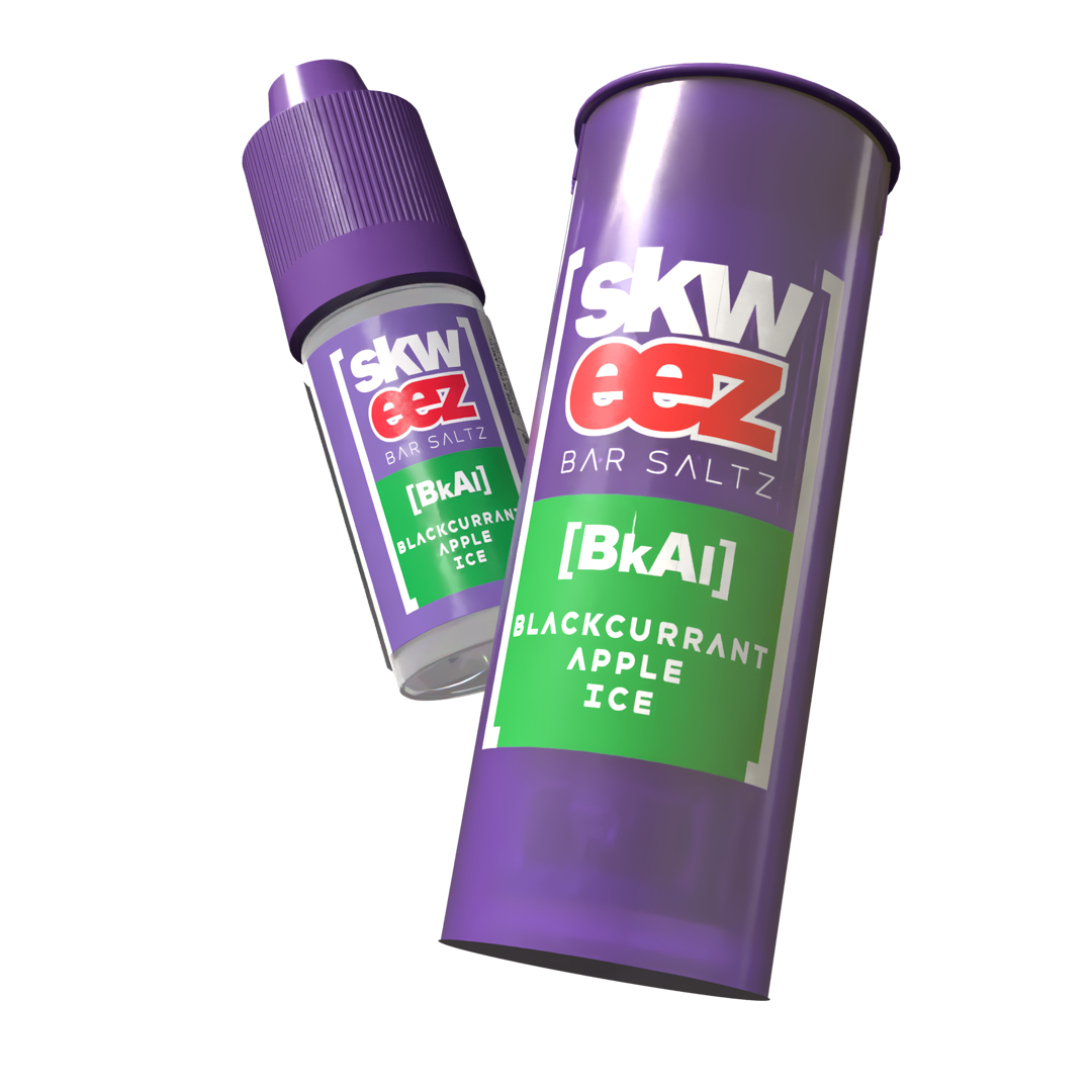 Skweez Nic Salts: Blackcurrant Apple Ice - 10mg (10 Pack)