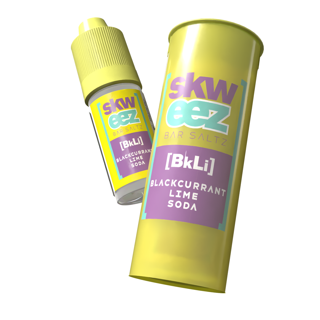 Skweez Nic Salts: Blackcurrant Lime Soda - 10mg (10 Pack)