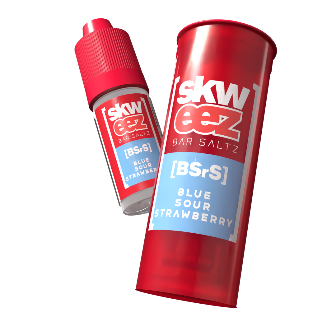 Skweez Nic Salts: Blue Sour Strawberry - 10mg (10 Pack)