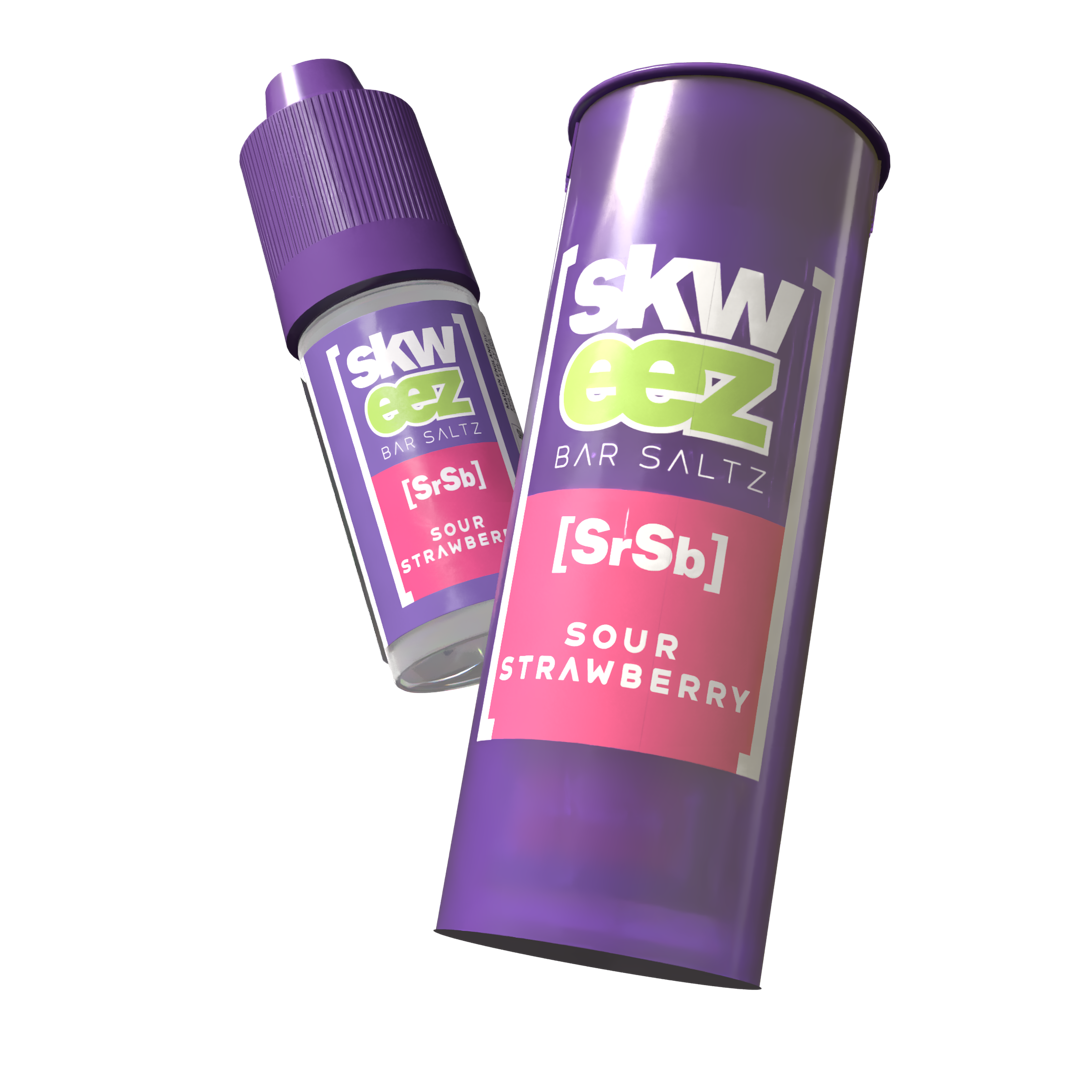 Skweez Nic Salts: Sour Strawberry - 10mg (10 Pack)