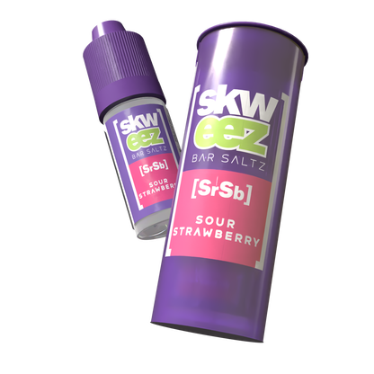 Skweez Nic Salts: Sour Strawberry - 10mg (10 Pack)
