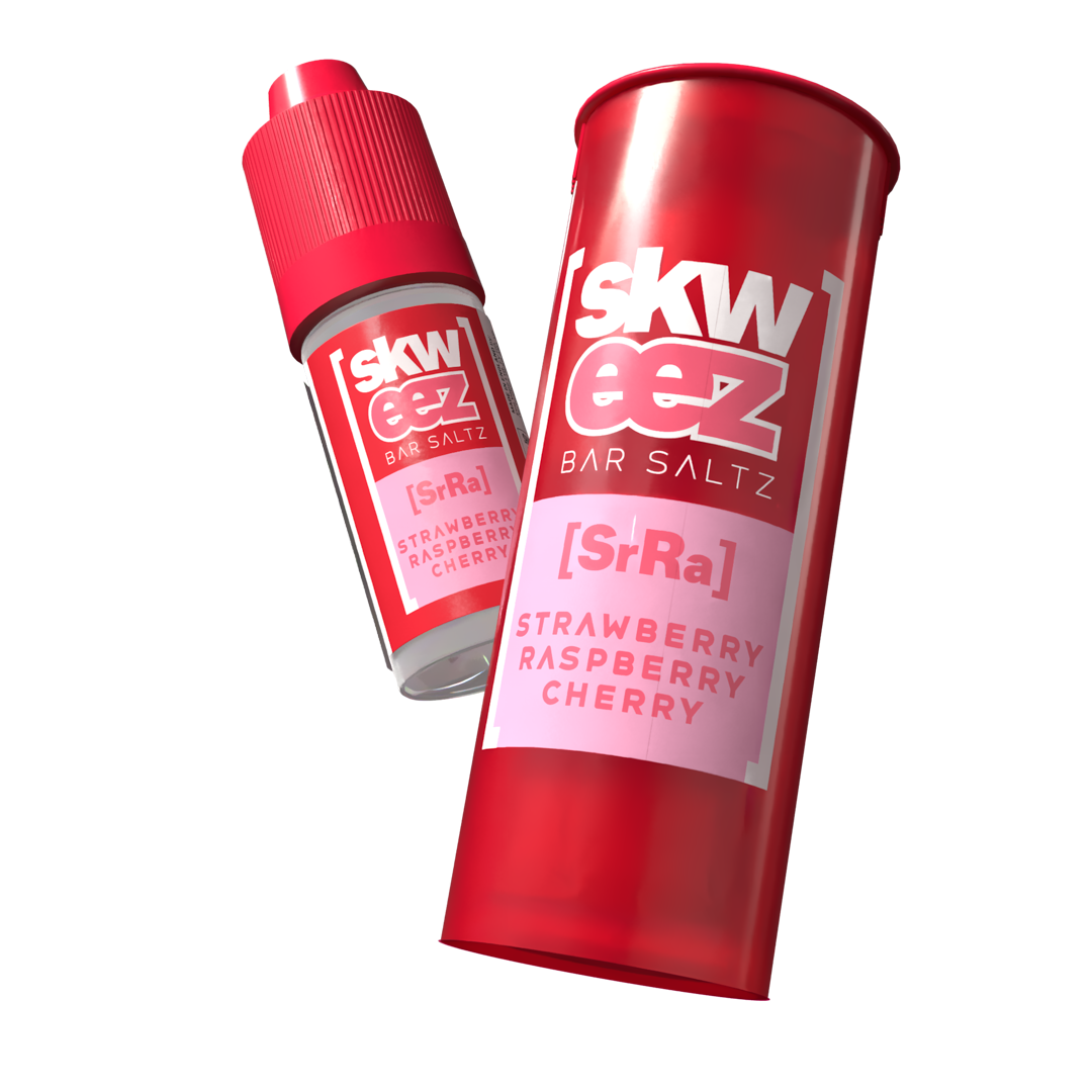 Skweez Nic Salts: Strawberry Raspberry Cherry - 10mg (10 Pack)