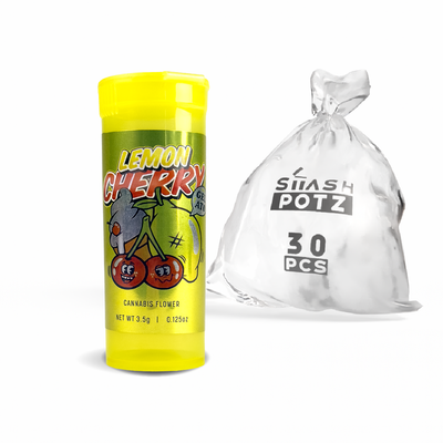 Stash Potz Labelled: Yellow Pot - Lemon Cherry Gelato (30 Pack)