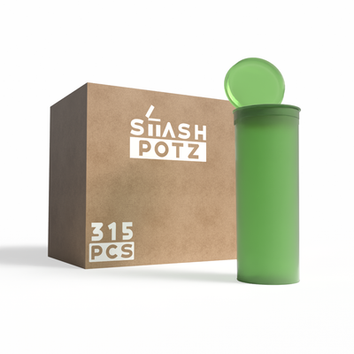 Stash Potz: Unlabelled Pots - Green (315 Pack)