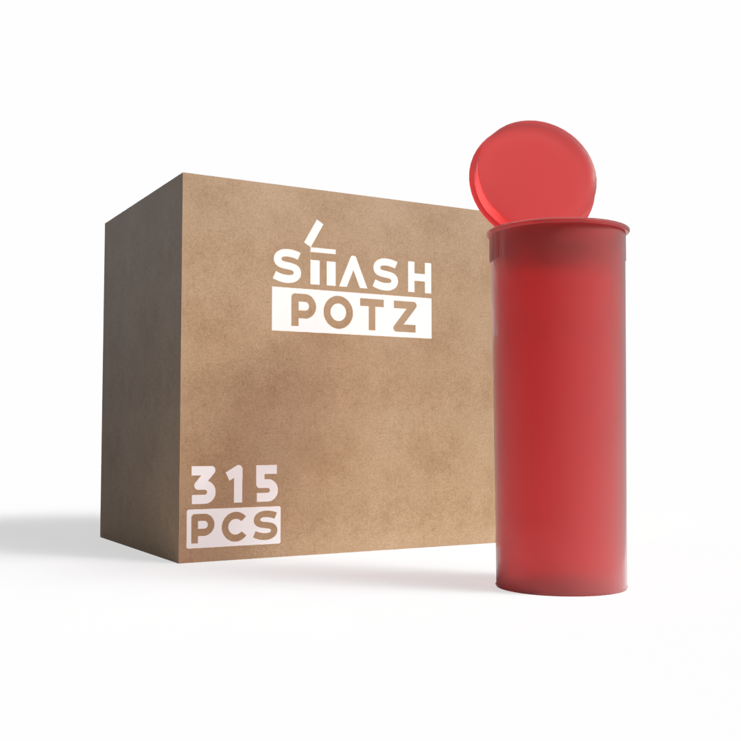 Stash Potz: Unlabelled Pots - Red (315 Pack)