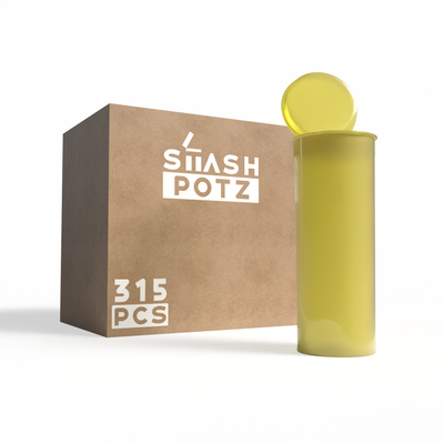 Stash Potz: Unlabelled Pots - Yellow (315 Pack)