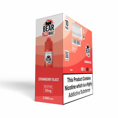 BEAR Pro MAX Salts: Strawberry Blast - 10mg (10 Pack)