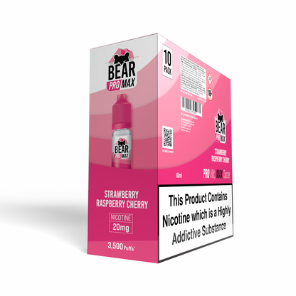 BEAR Pro MAX Salts: Strawberry Raspberry Cherry - 10mg (10 Pack)