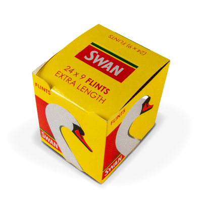 Swan Flint Replacements: Extra Length - 24 Flints (9 Pack)