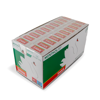 Swan Filters: Menthol Extra Slim - 120 Tips (20 Pack)