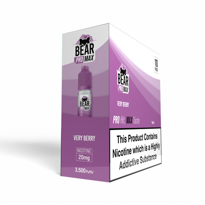 BEAR Pro MAX Salts: Very Berry - 10mg (10 Pack)