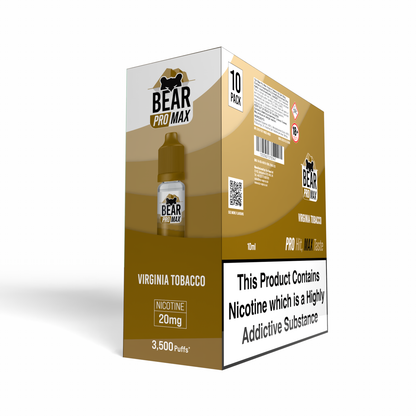 BEAR Pro MAX Salts: Virginia Tobacco - 20mg (10 Pack)