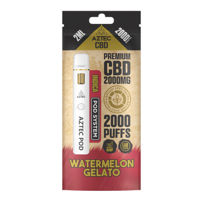 Aztec CBD Premium CBD Pod System 2000mg 2ml - Watermelon Gelato