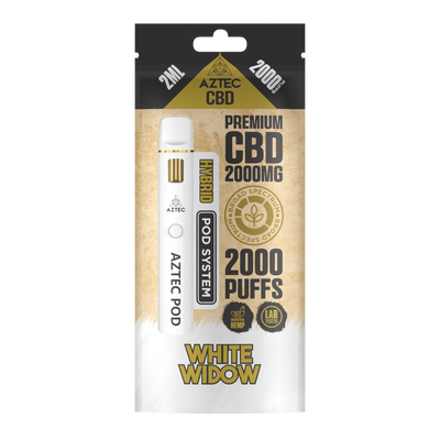 Aztec CBD Premium CBD Pod System 2000mg 2ml - White Widow