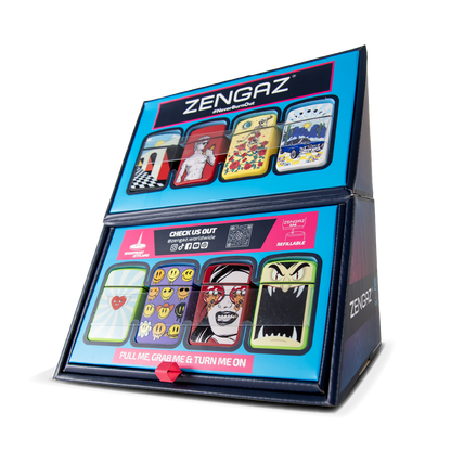 Zengaz Cube Display Jet Lighters ZL-12 (16 pcs)