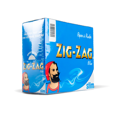 Zig Zag Rolling Papers: Blue - King Size Slim (50 Pack)