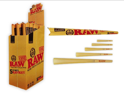 RAW 5 Stage RAWket Cones (Full Box)