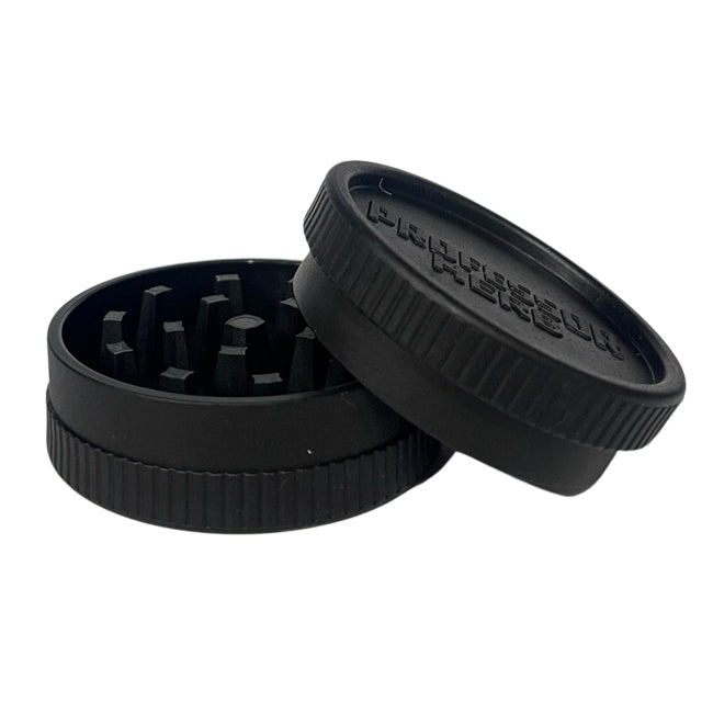 Professor Herb Biodegradable Hemp Shredder Grinder (2 Part) - Black