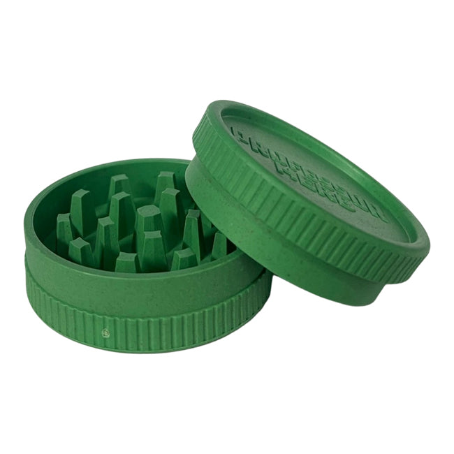 Professor Herb Biodegradable Hemp Shredder Grinder (2 Part) - Green