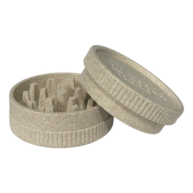 Professor Herb Biodegradable Hemp Shredder Grinder (2 Part) - White