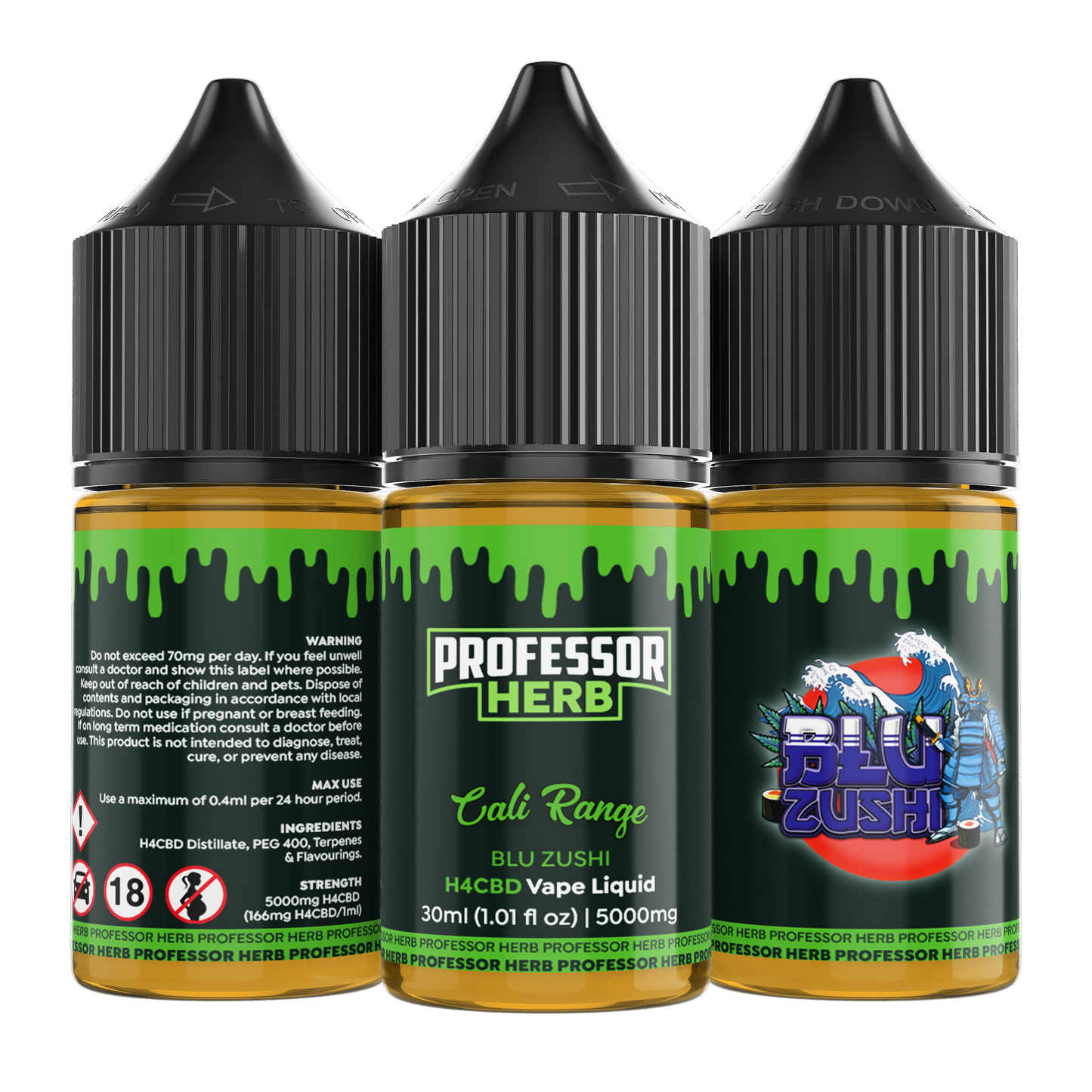 Professor Herb H4CBD Vape Liquid 5000mg 30ml - Blu Zushi