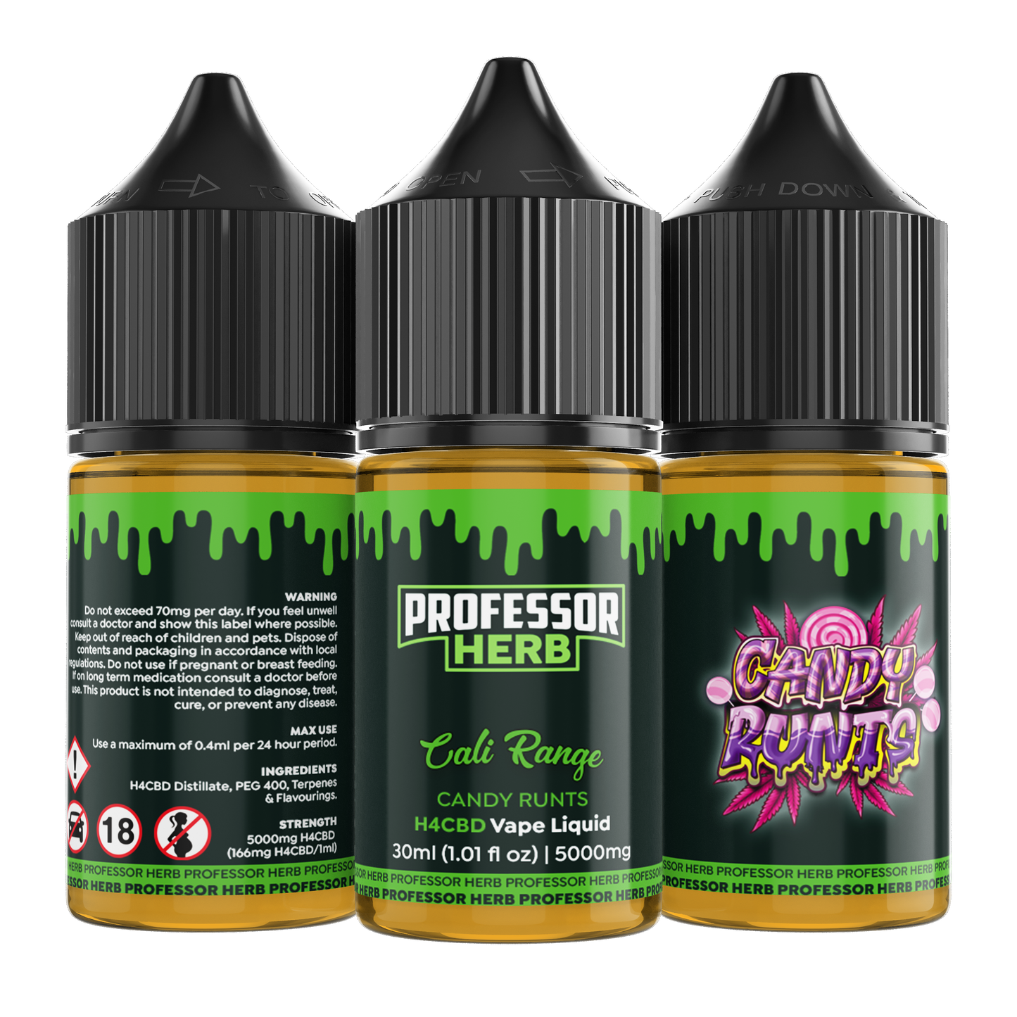 Professor Herb H4CBD Vape Liquid 5000mg 30ml - Candy Runts