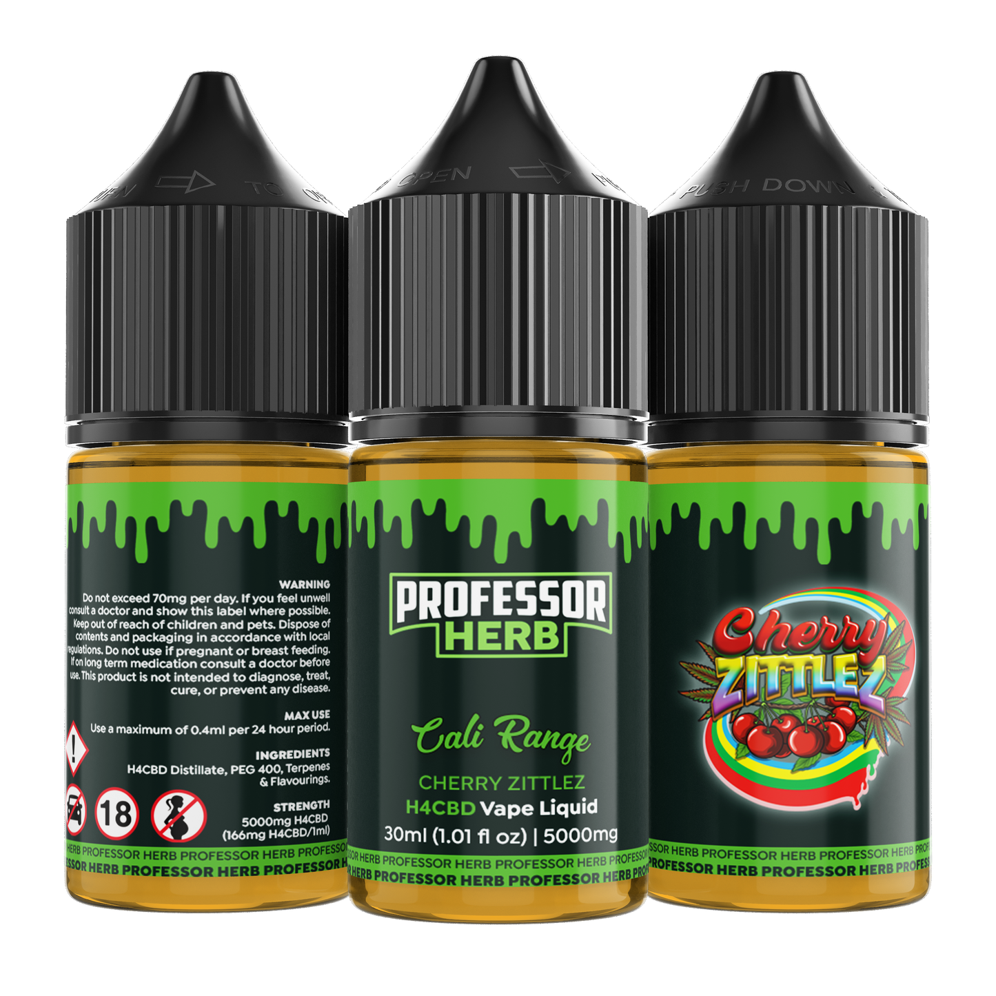 Professor Herb H4CBD Vape Liquid 5000mg 30ml - Cherry Zittlez