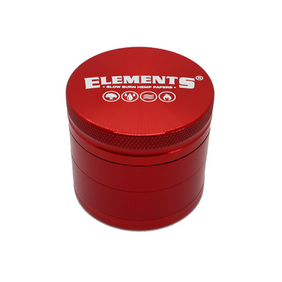 Elements 4-Part Metal Grinder - Red