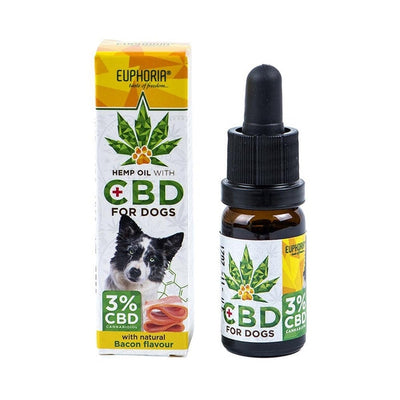 Euphoria CBD Oil For Dogs 3% - Bacon