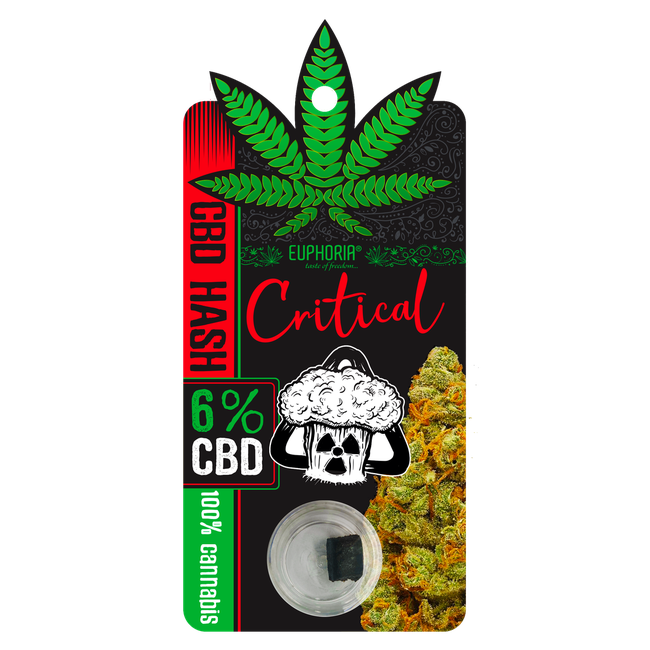 Euphoria Critical CBD Hash (6%) - 1g-Euphoria-Blazed Wholesale