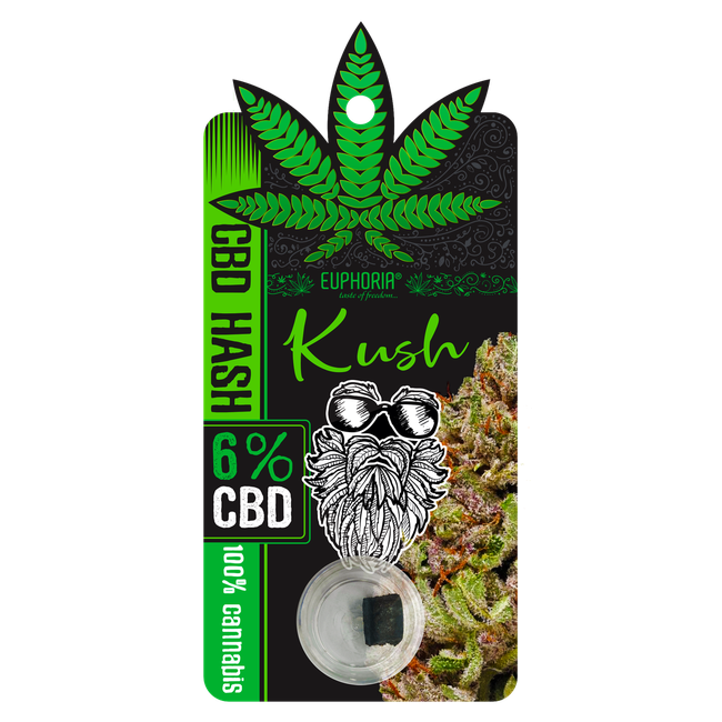 Euphoria Kush CBD Hash (6%) - 1g-Euphoria-Blazed Wholesale