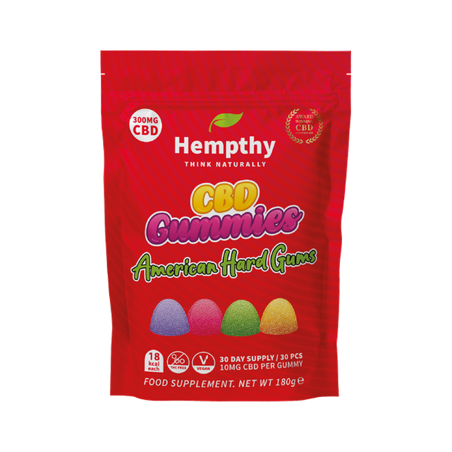 Hempthy CBD American Hard Gums 300mg-Hempthy-Blazed Wholesale