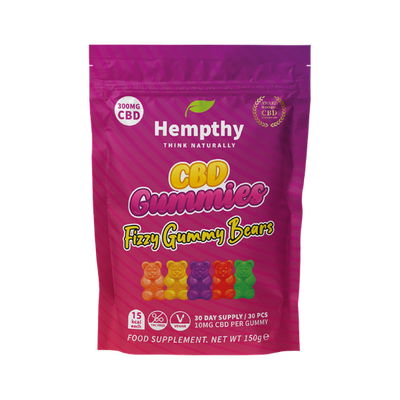 Hempthy CBD Fizzy Gummy Bears 300mg