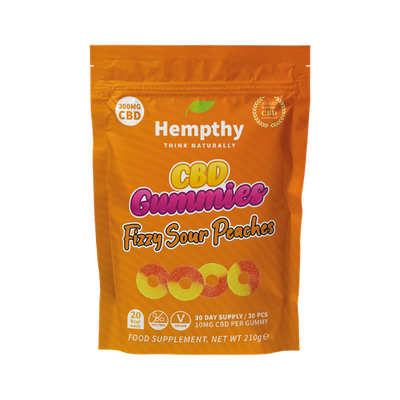 Hempthy CBD Fizzy Sour Peaches 300mg