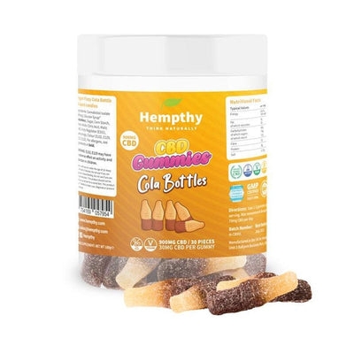 Hempthy CBD Gummy Cola Bottles 900mg