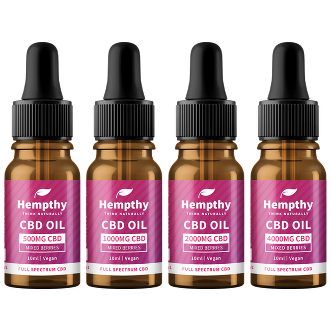Hempthy Full Spectrum Mixed Berry CBD Tincture Oil 10ml-Hempthy-Blazed Wholesale