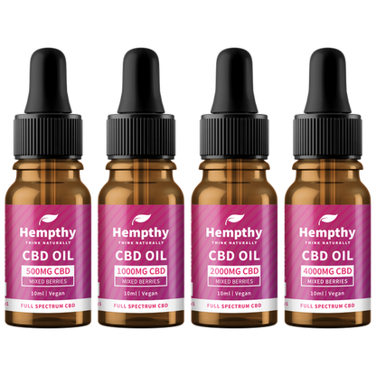 Hempthy Full Spectrum Mixed Berry CBD Tincture Oil 10ml-Hempthy-Blazed Wholesale