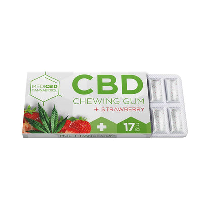 MediCBD CBD Chewing Gum: Strawberry - 17mg (24 Pack)