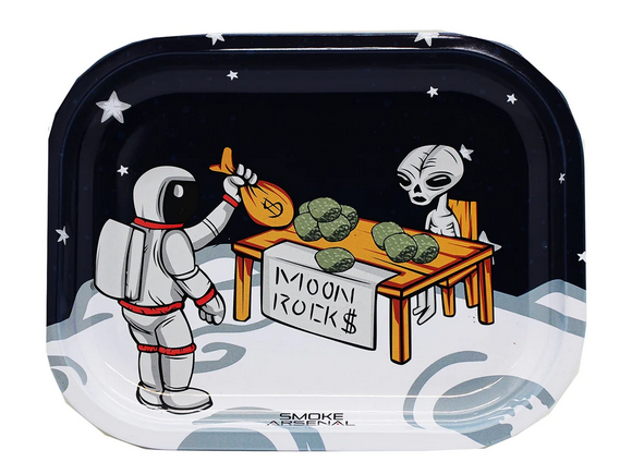 Smoke Arsenal Rolling Tray Small - Moon Rocks