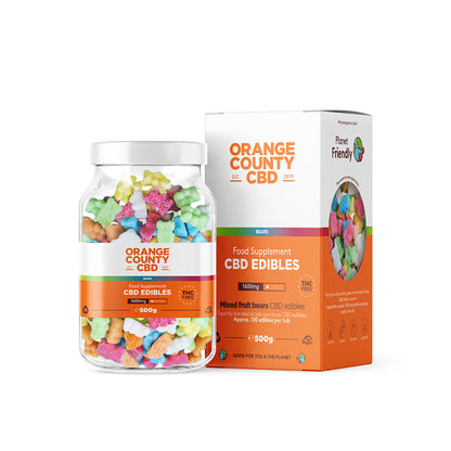 Orange County CBD Gummy Bears Large Tub