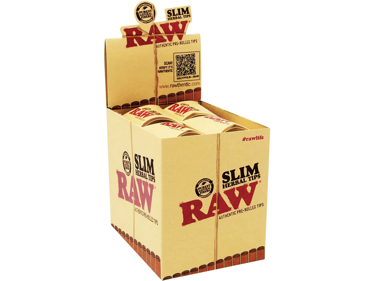 RAW Pre-Rolled Slim Tips