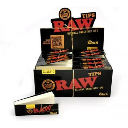 RAW Black Rolling Tips-RAW-Blazed Wholesale
