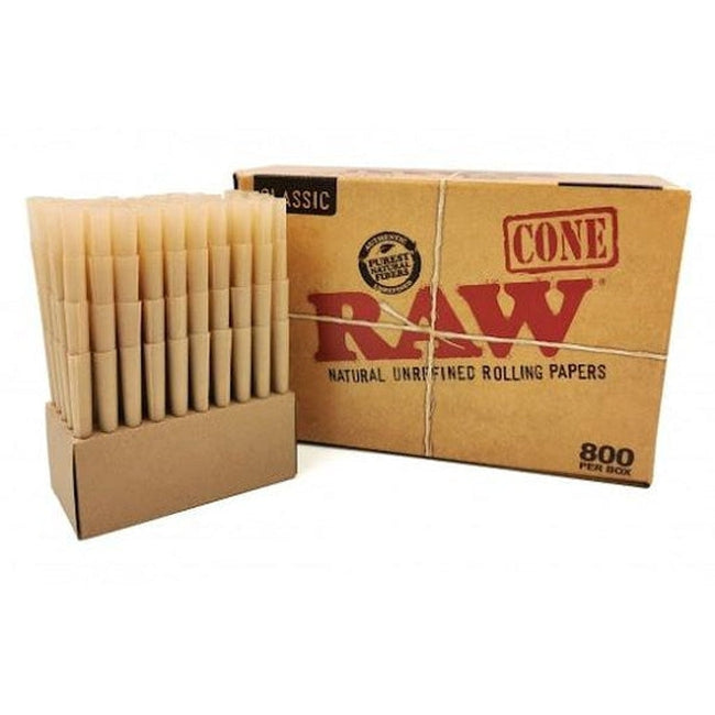 RAW Classic King Size Cones (800 Cones)-RAW-Blazed Wholesale