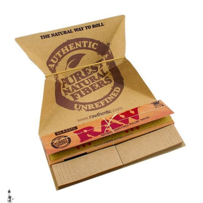 RAW King Size Artesano Classic Rolling Papers and Tips