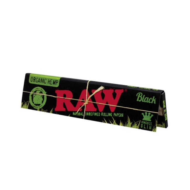 RAW Organic Hemp Black Rolling Papers-RAW-Blazed Wholesale