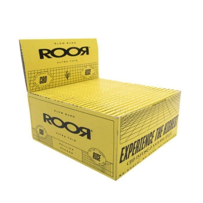 ROOR CBD Infused Ultra Thin King Size Rolling Papers - Rice Paper-ROOR-Blazed Wholesale