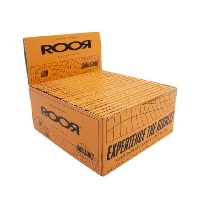 ROOR CBD Infused Ultra Thin King Size Rolling Papers - Unbleached-ROOR-Blazed Wholesale