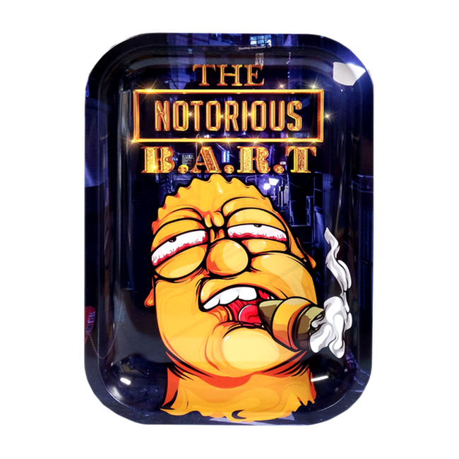 Smoke Arsenal Rolling Tray Medium - Notorious Bart-Smoke Arsenal-Blazed Wholesale